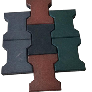 Rubberized floor tiles